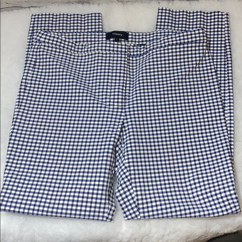 Theory Treeca Pant In Check Viscose - image 3